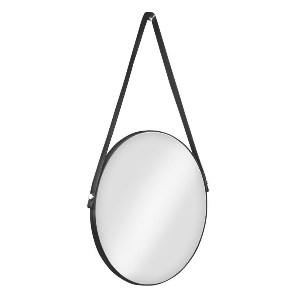 Espelheira Adnet 50 Cm Com Alça Preto - 1