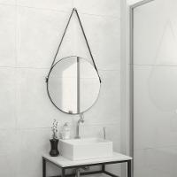 Espelheira Adnet 50 Cm Com Alça Preto - 2