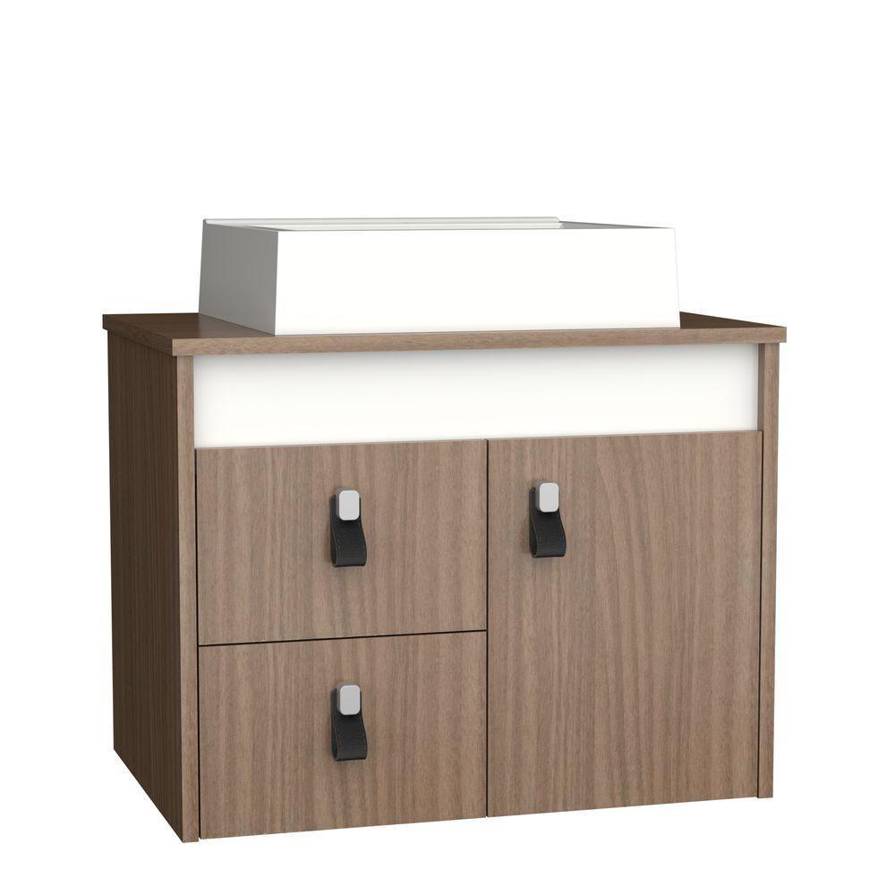 Gabinete Para Banheiro Tech 2g 60cm Suspenso Branco - 1