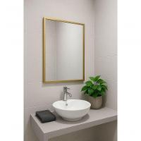 Espelheira Para Banheiro Iron 57x36 Cm Dourado - 2