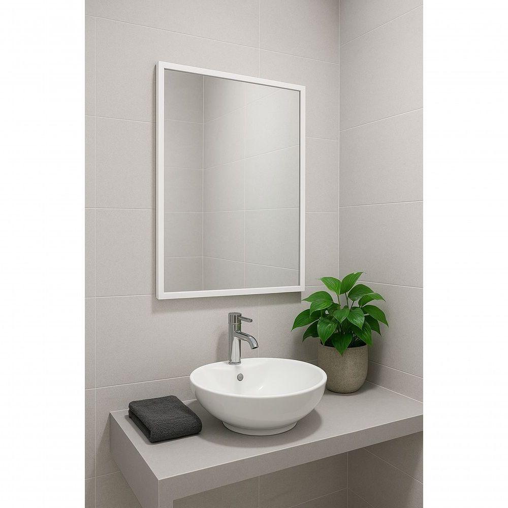 Espelheira Para Banheiro Iron 57x36 Cm Branco - 2