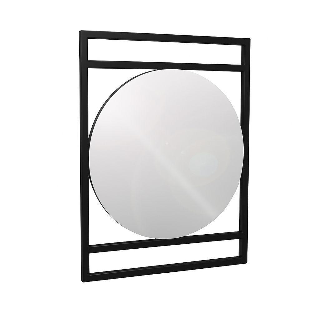 Espelheira De Banheiro Iron Cicle 70x55 Cm Preto - 1