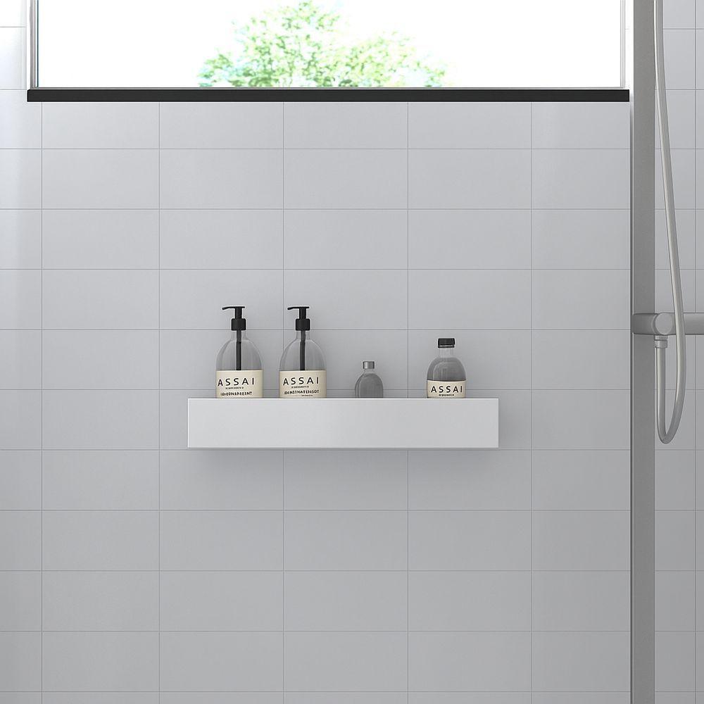 Porta Shampoo Linear 60cm Branco - 2