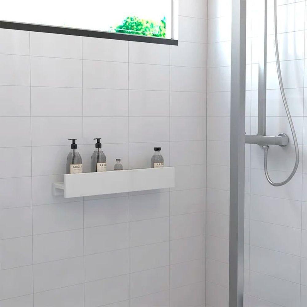 Porta Shampoo Linear 60cm Branco - 3