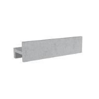 Porta Shampoo Linear 40cm Concreto - 1