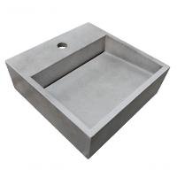 Cuba De Apoio Banheiro Jade Pedra 40x40cm Concreto - 1