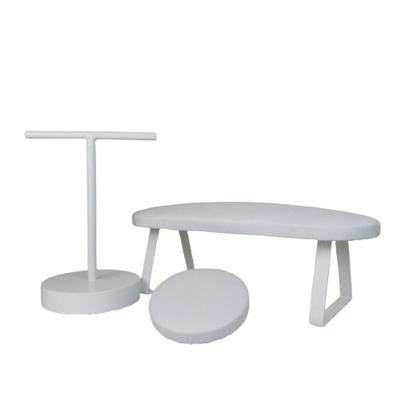 Kit De Apoio Para Mãos E Cotovelo + Expositor Para Manicure Branco