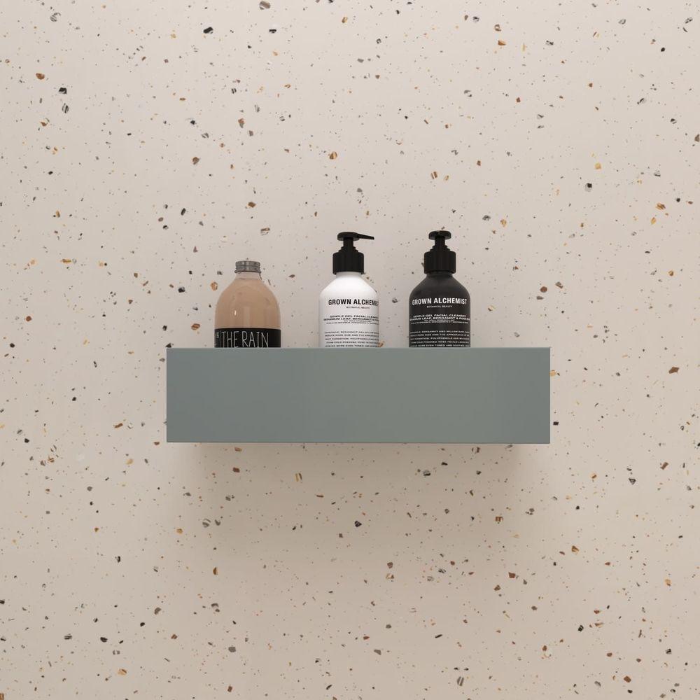 Porta Shampoo Linear 40cm Chumbo Fosco - 2