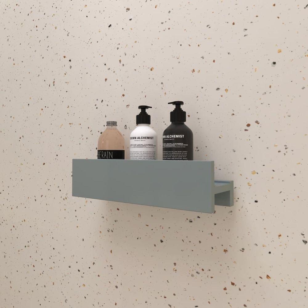 Porta Shampoo Linear 40cm Chumbo Fosco - 3