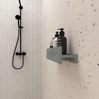 Porta Shampoo Linear 40cm Chumbo Fosco