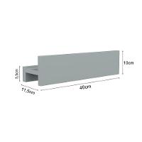 Porta Shampoo Linear 40cm Chumbo Fosco - 5