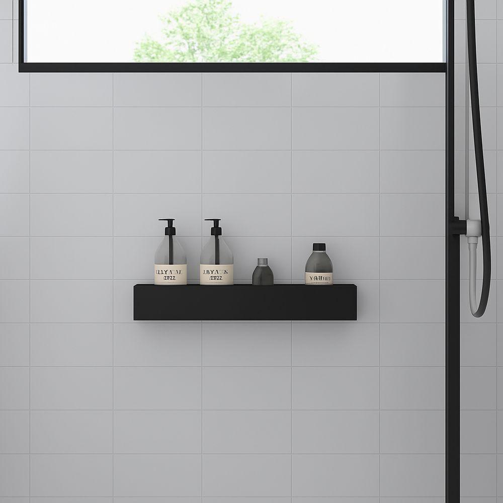 Porta Shampoo Linear 60cm Preto - 2
