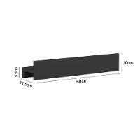 Porta Shampoo Linear 60cm Preto - 4