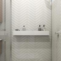Porta Shampoo Linear 80cm Branco Standard - 2