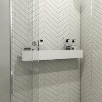 Porta Shampoo Linear 80cm Branco Standard - 5