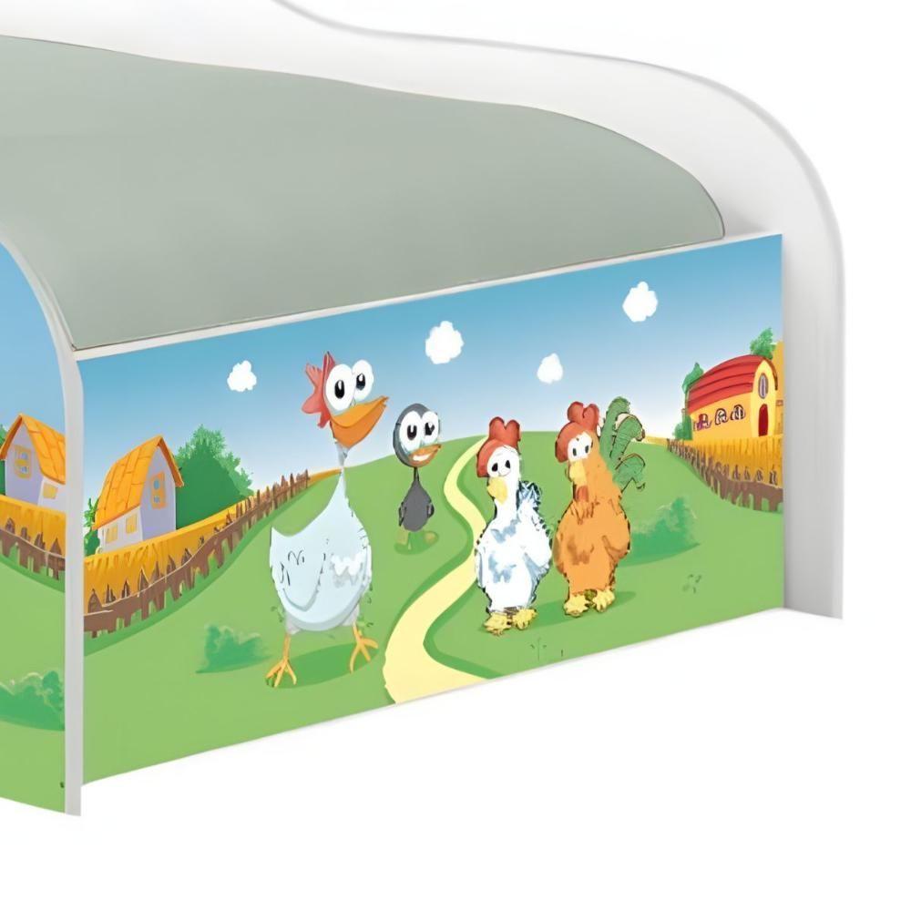 Mini Cama Joy Fazendinha Com Colchão - 5