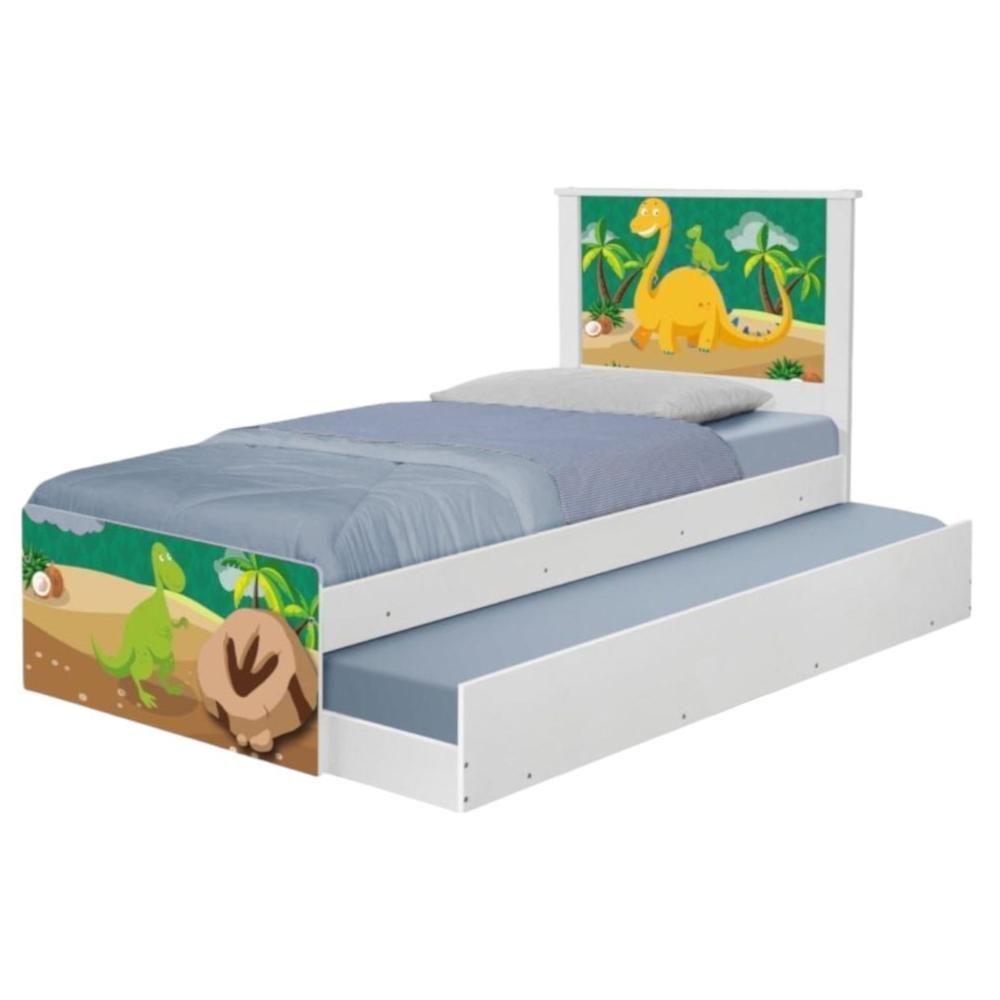 Bi Cama Juvenil Zap Com Cabeceira Dinossauro - 1