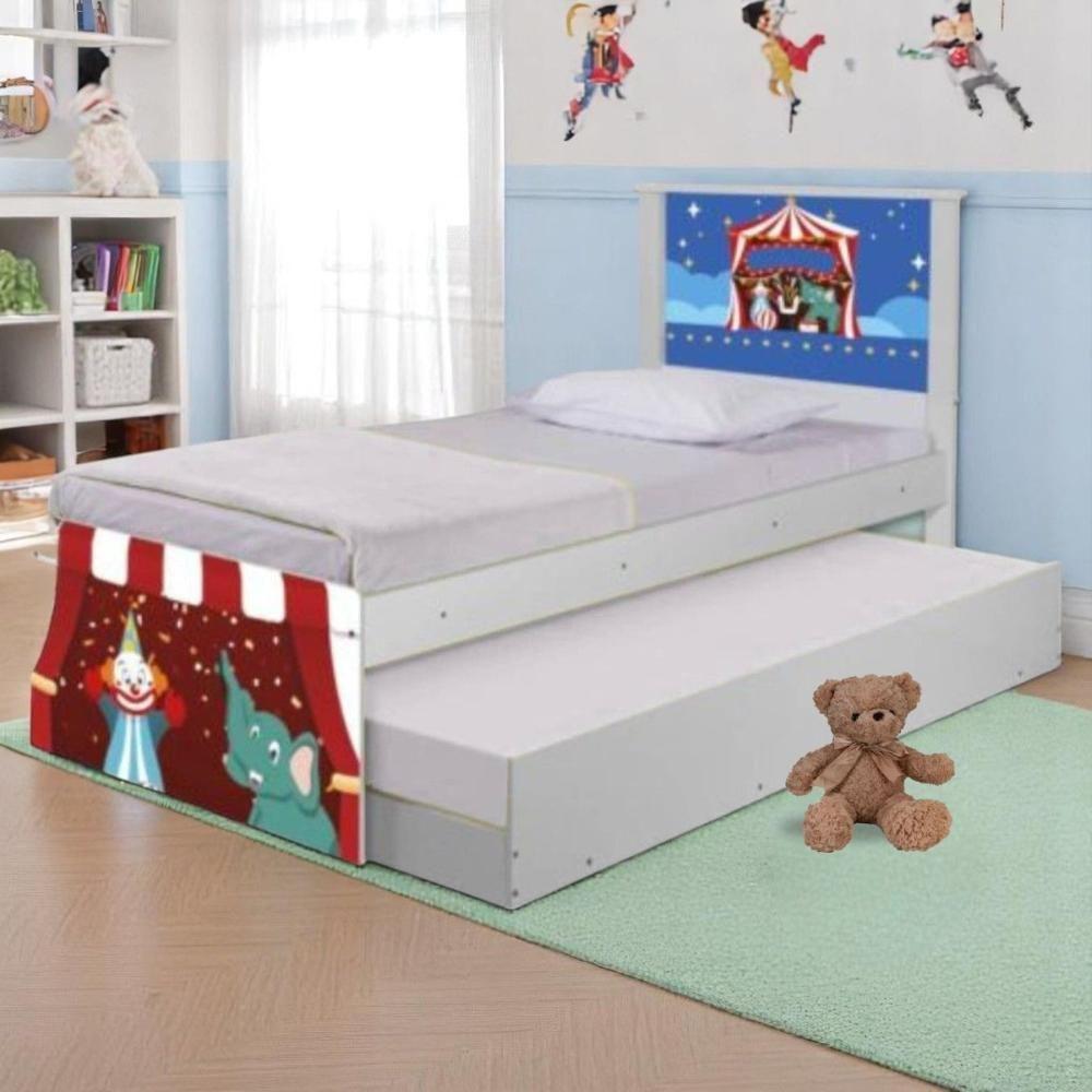Bi Cama Juvenil Zap Com Cabeceira Circo - 1