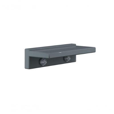 Prateleira Porta Shampoo Slim 20cm Chumbo Fosco