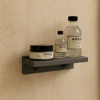 Prateleira Porta Shampoo Slim 20cm Chumbo Fosco - 2