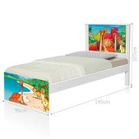 Cama Juvenil Zap Terra Dos Dinossauros Com Colchão - 3