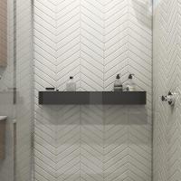 Porta Shampoo Linear 80cm Preto Fosco - 2