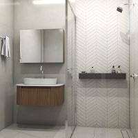 Porta Shampoo Linear 80cm Preto Fosco - 3