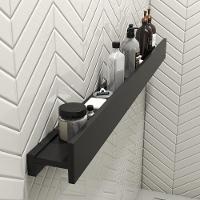 Porta Shampoo Linear 120cm Preto Fosco - 3