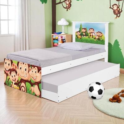 Bi Cama Juvenil Zap Com Cabeceira Safari Macaquinhos