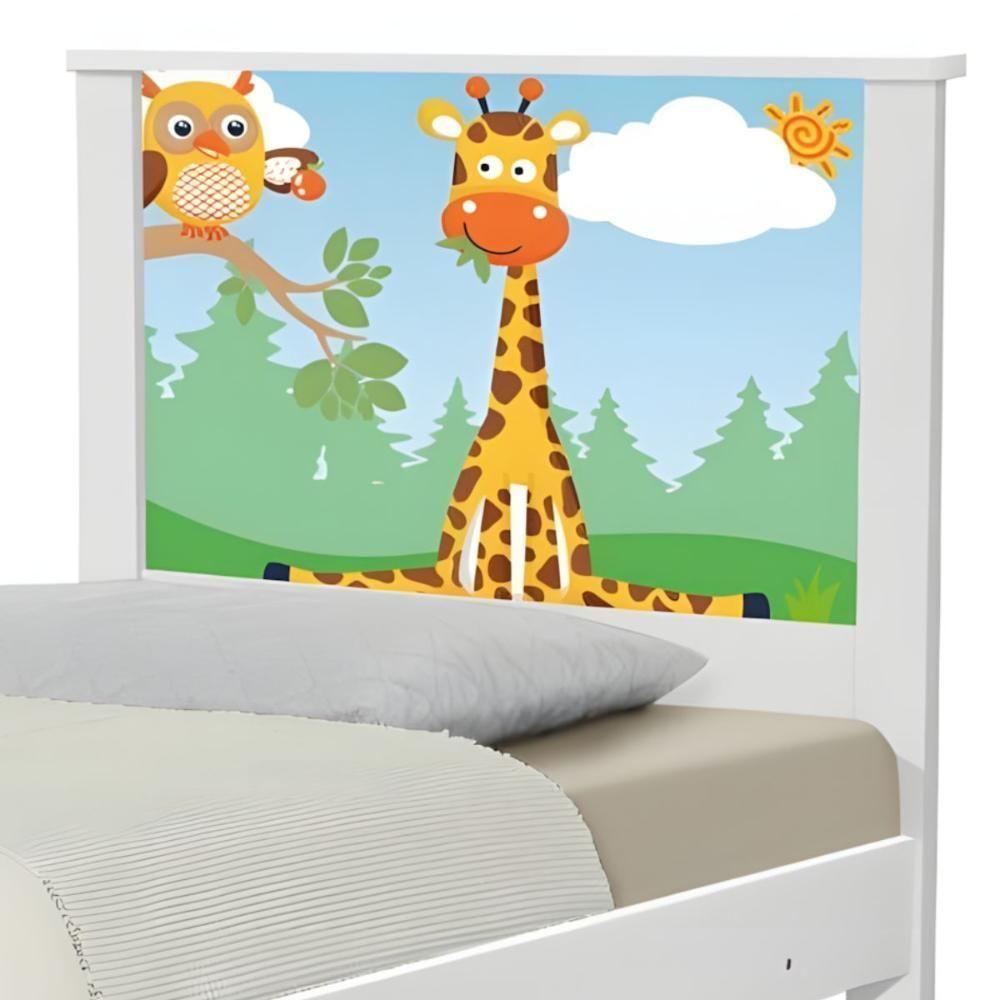 Cama Juvenil Zap Safari Girafa Com Colchão - 4
