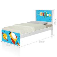 Cama Juvenil Zap Com Cabeceira Foguete Espacial - 2