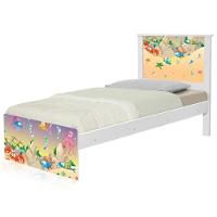 Cama Juvenil Zap Com Cabeceira Fundo Do Mar Feliz - 6