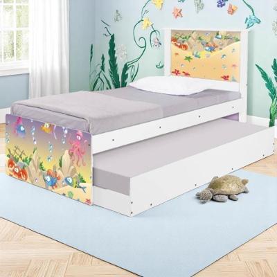 Bi Cama Juvenil Zap Com Cabeceira Fundo Do Mar Feliz