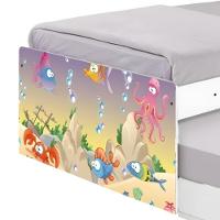 Bi Cama Juvenil Zap Com Cabeceira Fundo Do Mar Feliz