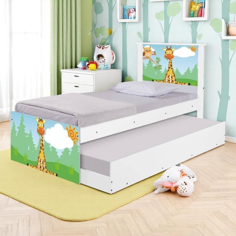 Bi Cama Juvenil Zap Com Cabeceira Safari Girafa - 1