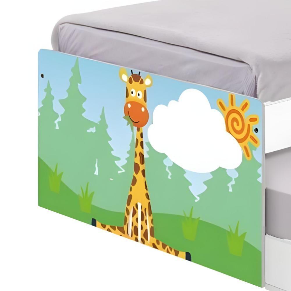 Bi Cama Juvenil Zap Com Cabeceira Safari Girafa - 4