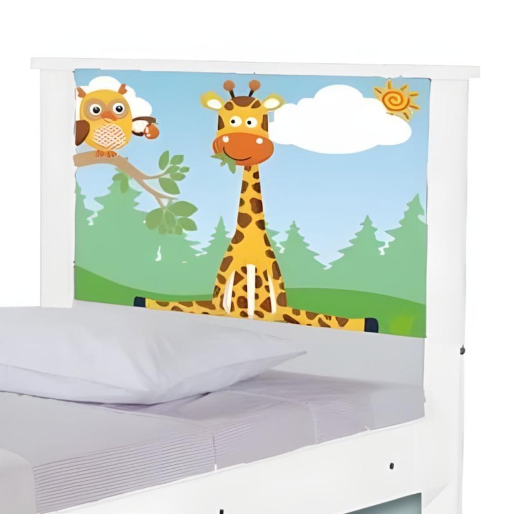 Bi Cama Juvenil Zap Com Cabeceira Safari Girafa - 5