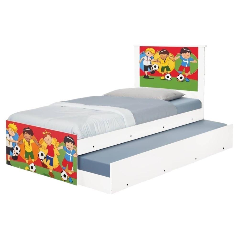Bi Cama Juvenil Zap Com Cabeceira Futebol Meninos - 6
