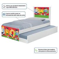 Bi Cama Juvenil Zap Com Cabeceira Futebol Meninos - 3