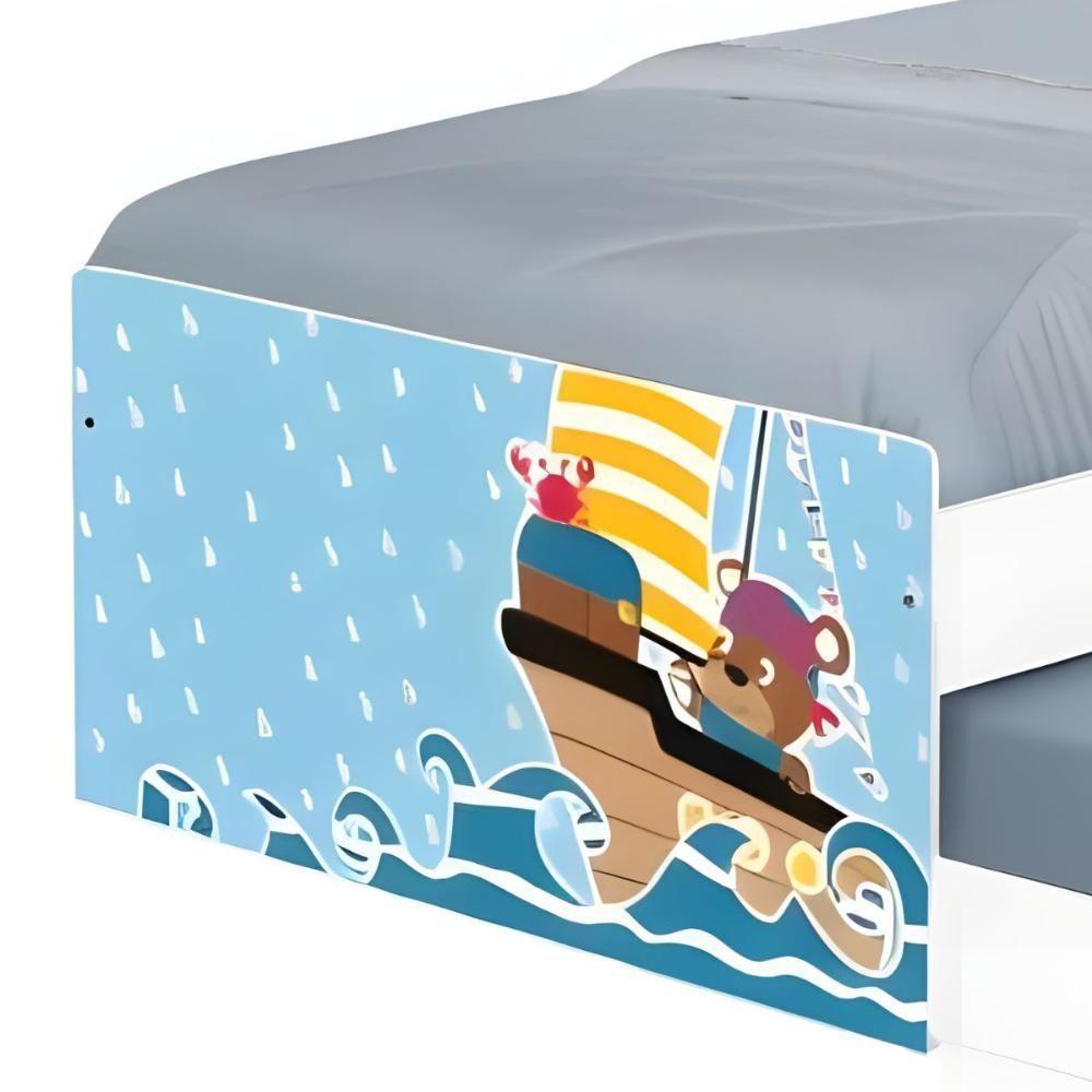 Bi Cama Juvenil Zap Com Cabeceira Ursinho Pirata - 4