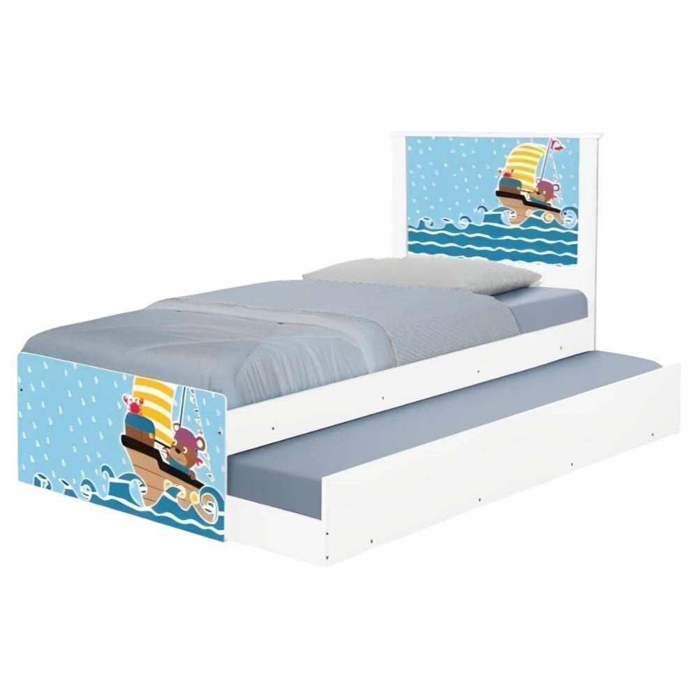 Bi Cama Juvenil Zap Com Cabeceira Ursinho Pirata - 6