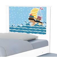 Bi Cama Juvenil Zap Com Cabeceira Ursinho Pirata - 5