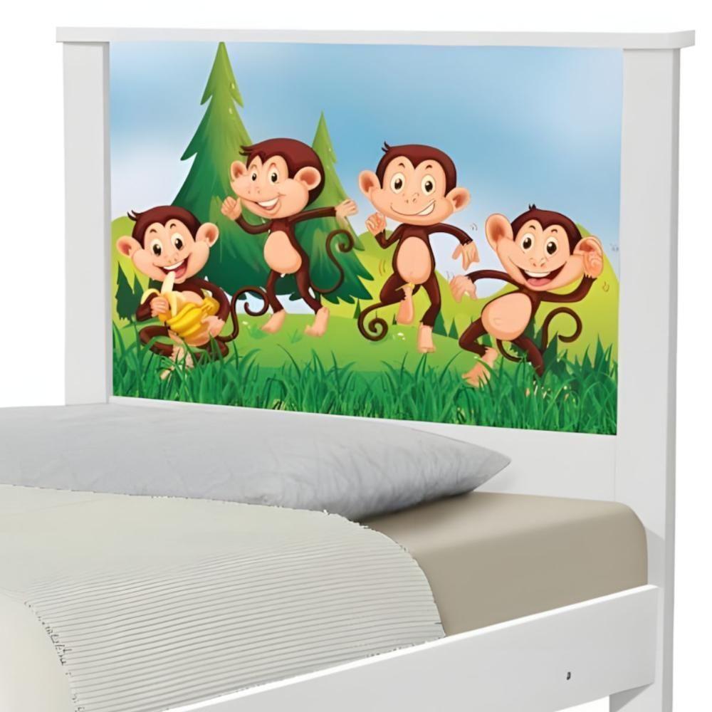 Cama Juvenil Zap Safari Macaquinhos Com Colchão - 4