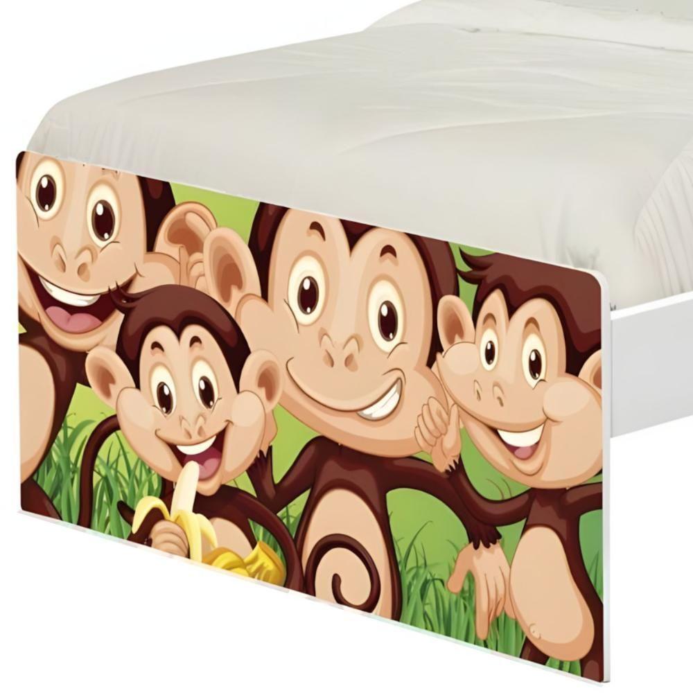 Cama Juvenil Zap Safari Macaquinhos Com Colchão - 5