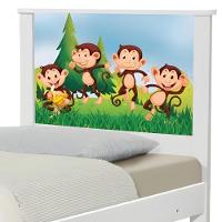 Cama Juvenil Zap Safari Macaquinhos Com Colchão