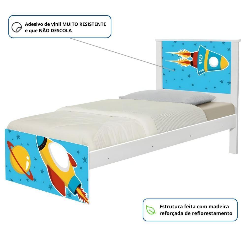 Cama Juvenil Zap Foguete Espacial Com Colchão - 2