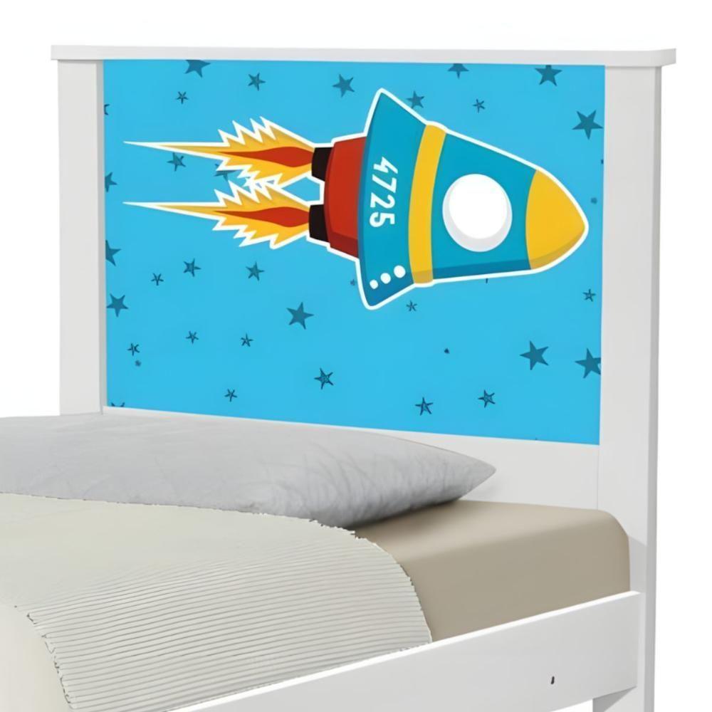 Cama Juvenil Zap Foguete Espacial Com Colchão - 4