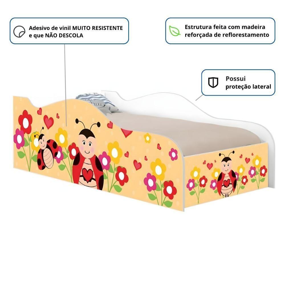 Mini Cama Joy Joaninha Com Colchão - 2