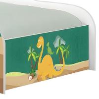 Cama Carro Solteiro Joy Dinossauros Solteiro Com Colchão - 5