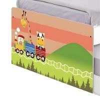 Bi Cama Juvenil Zap Com Cabeceira Trenzinho